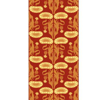 Store style Art Nouveau couleurs chaudes - TenStickers