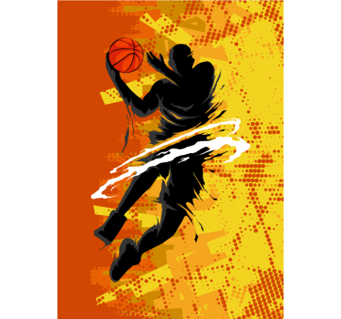 Store enrouleur motif joueur de basket-ball - TenStickers