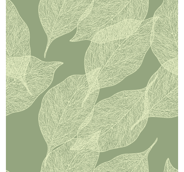 Store enrouleur vert motif de grandes feuilles - TenStickers