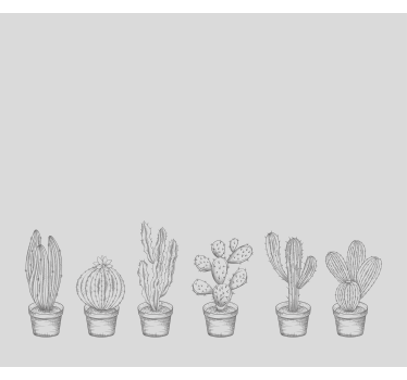 Store enrouleur cactus minimalistes - TenStickers