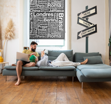 Stores avec phrase Villes - TenStickers