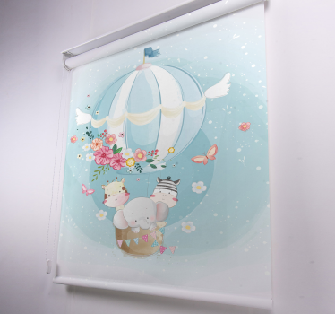 Store nordique Montgolfière avec faune - TenStickers