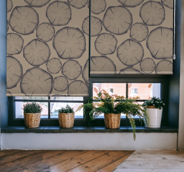 Store rustique rondins de bois - TenStickers