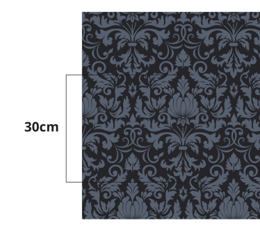 Store classique ornements damassés sombres - TenStickers