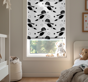 Store enrouleur chambre bébé modèle de vol de super-héros - TenStickers