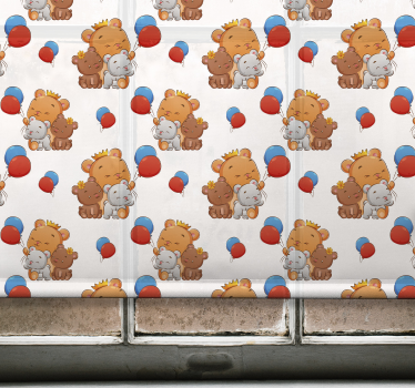 Store enrouleur chambre bébé modèle d'ours sympathique - TenStickers