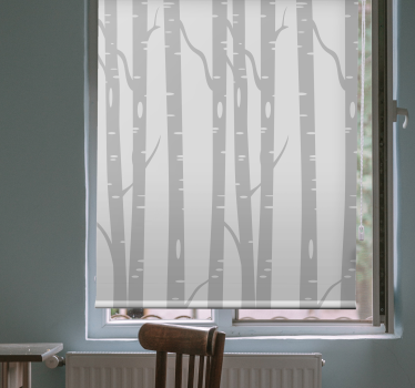 Store arbre Forêt de bouleaux de grande taille scandinave - TenStickers