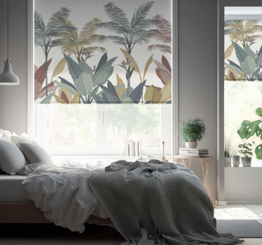 Store arbre Plantes tropicales en terre cuite - TenStickers