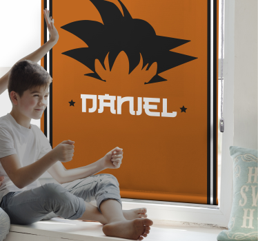 Store enrouleur super-héros Boules de dragon avec nom - TenStickers