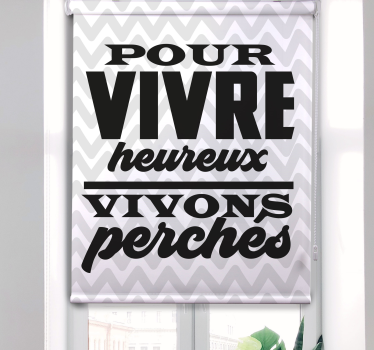 Store balcon Citation drôle sur fond blanc - TenStickers