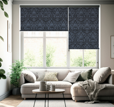 Store classique ornements damassés sombres - TenStickers