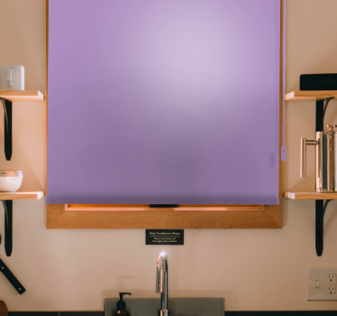 Store cuisine élégant Couleur unie lilas - TenStickers