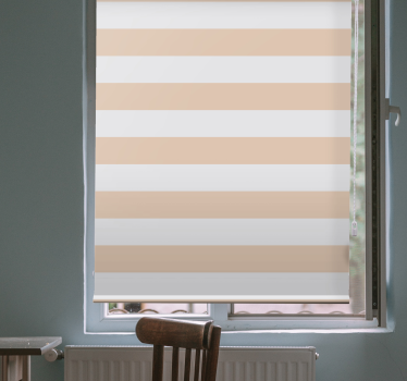 Store  enrouleur salon rayures couleur sable - TenStickers