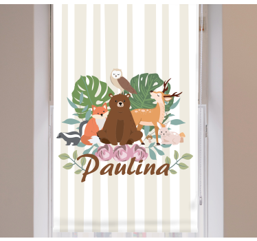 Store enrouleur animaux collection animaux de la forêt - TenStickers