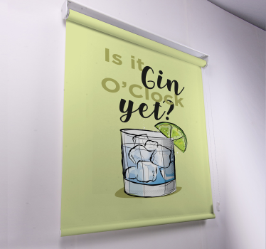 Store enrouleur cuisine phrases gin heures encore boisson - TenStickers