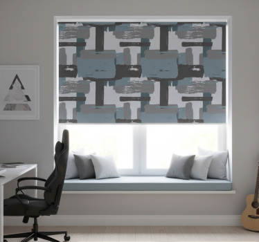 Store enrouleur chambre ado blocs peints pastel - TenStickers