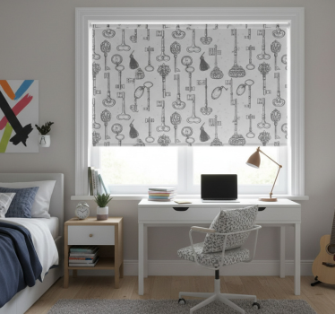 Store enrouleur chambre ado clés différentes - TenStickers