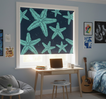 Store enrouleur chambre ado étoiles bleues - TenStickers