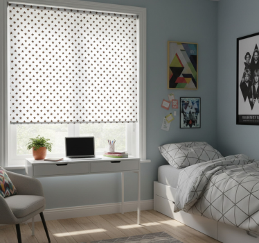 Store enrouleur chambre ado étoiles brunes - TenStickers