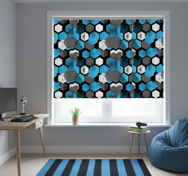 Store enrouleur chambre ado fond football abstrait - TenStickers