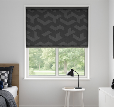 Store enrouleur chambre ado formes géométriques sombres - TenStickers