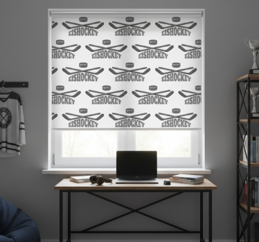 Store enrouleur chambre ado hockey sur glace - TenStickers