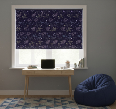 Store enrouleur chambre ado motif constellation - TenStickers