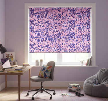 Store enrouleur chambre ado motif graffiti rose et violet - TenStickers