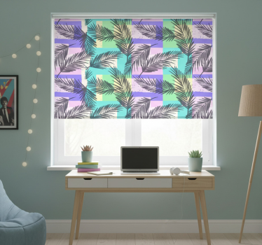 Store enrouleur chambre ado motif tropical palmiers - TenStickers