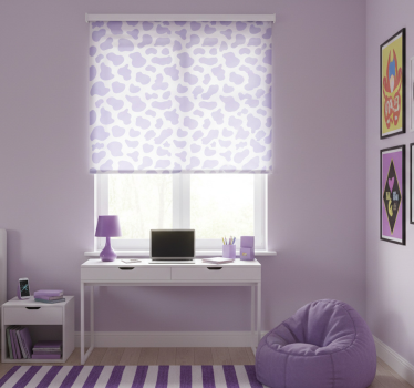 Store enrouleur chambre ado motif vache violet - TenStickers