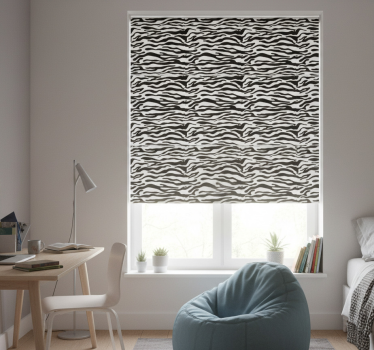 Store enrouleur chambre ado motif zèbre - TenStickers