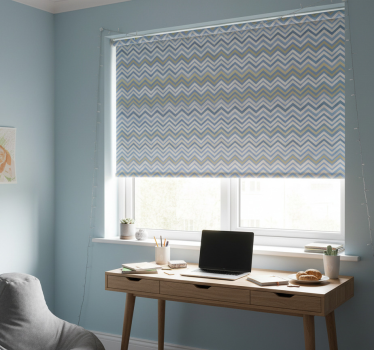 Store enrouleur chambre ado motif zigzag couleurs - TenStickers