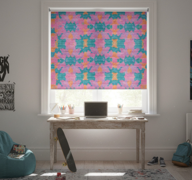 Store enrouleur chambre ado mur en brique graffiti - TenStickers