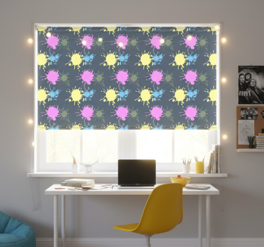 Store enrouleur chambre ado mur multicolore - TenStickers