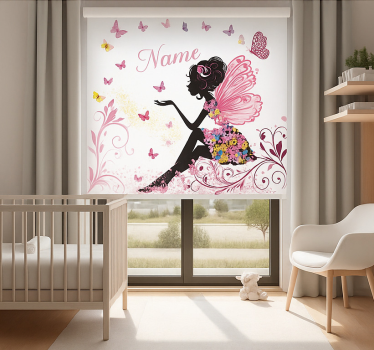 Store enrouleur chambre ado nom personnalisé de fée - TenStickers