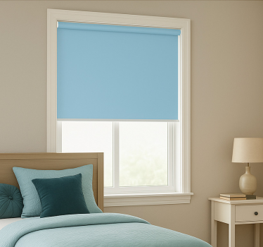 Store enrouleur chambre ado couleur bleu ciel - TenStickers