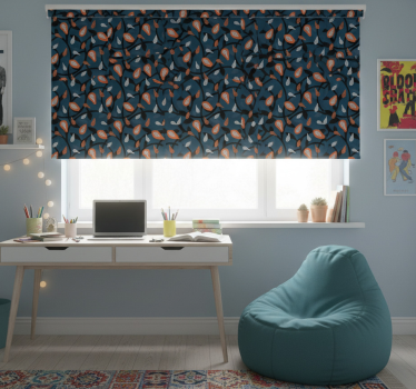 Store enrouleur chambre ado papaye et plantes - TenStickers