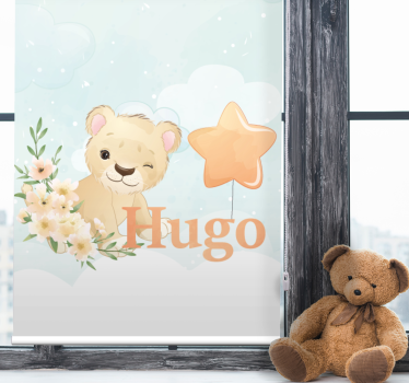 Store enrouleur chambre bébé lionceau personnalisé - TenStickers