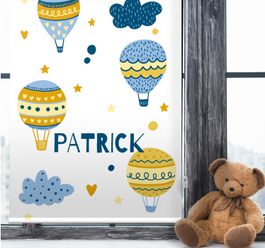 Store enrouleur chambre enfant ballons aériens scandinaves - TenStickers
