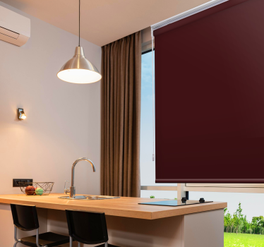 Store cuisine couleur terre de Sienne sombre - TenStickers