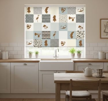 Store enrouleur cuisine alice au pays des merveilles - TenStickers