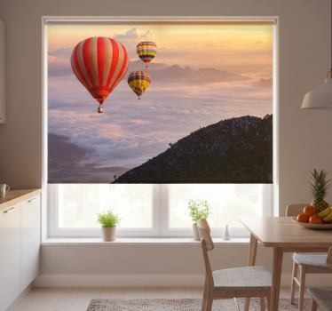 Store enrouleur cuisine ballons à air chaud dans le ciel - TenStickers