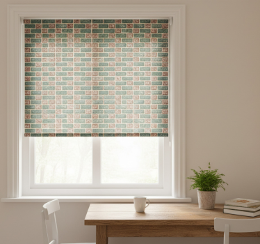 Store enrouleur cuisine carreaux en brique simples - TenStickers