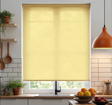 Store enrouleur cuisine jaune beurre - TenStickers