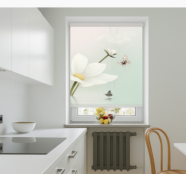 Store enrouleur cuisine reflets éthérés de marguerites - TenStickers