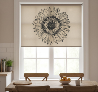 Store enrouleur cuisine tournesol beige - TenStickers