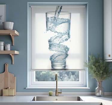 Store enrouleur cuisine verre d'eau - TenStickers
