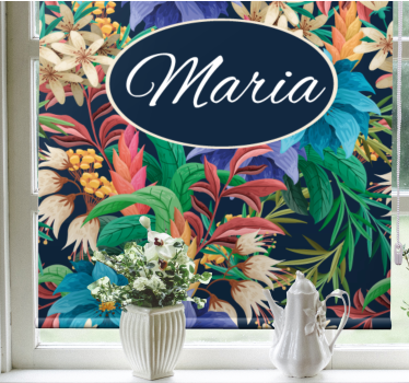 Store enrouleur fleurs et plantes personnalisation florale - TenStickers