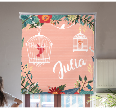 Store enrouleur fleurs et plantes volières et fleurs - TenStickers