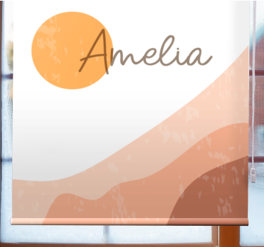 Store enrouleur moderne design abstrait de lever de soleil - TenStickers